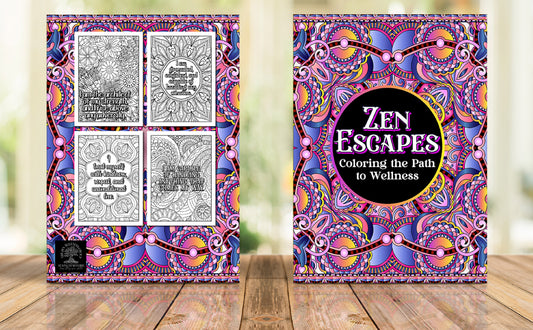 Zen Escapes Adult Coloring Book