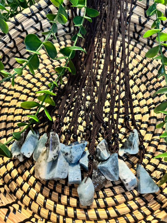 Blue Aquamarine Necklace