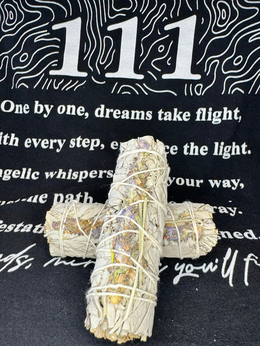 Lavender and White Sage Smudge Stick Bundle